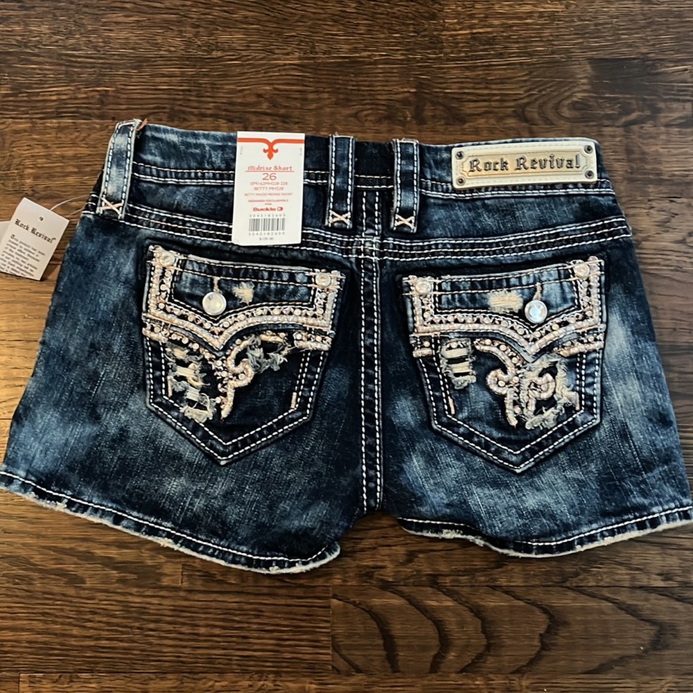 Rock Revival Betty Midrise Denim Shorts